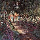 The garden in flower by Claude Monet